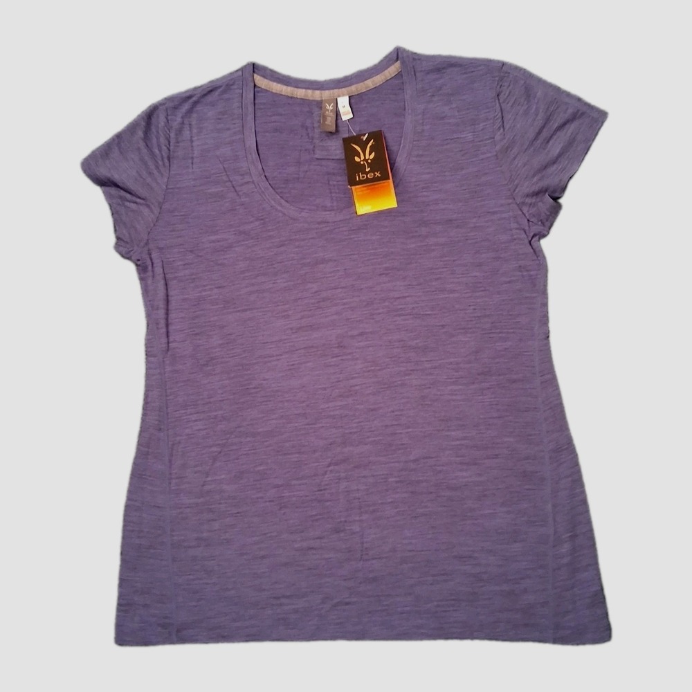 NOS Ibex OD Heather  Zque Merino Wool Women's Medium Purple Legendary Line